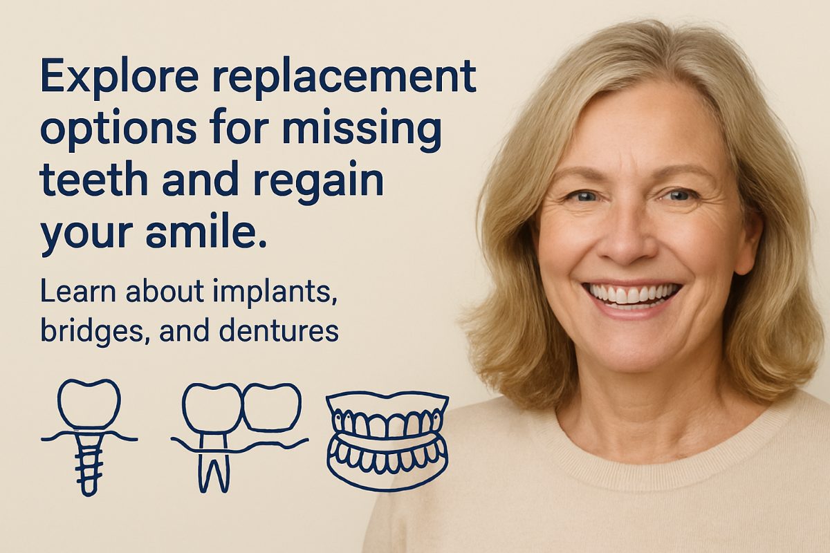 Your 2024 Guide to Replacement Options For Missing Teeth